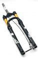 Вилка GRINZ ES-547 HRLO AIR 27,5"1.1\8"ход120мм,воз.пруж,лок гид,магн,без оси,б\р,чер\бел\зол